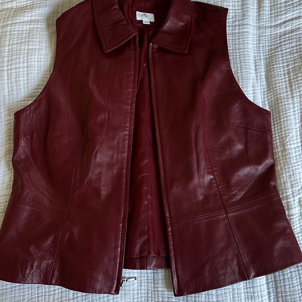 Red Leather Vest